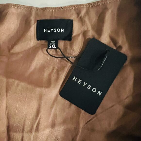 Heyson All Day Full Wide Leg Button Down Jumpsuit Size 2XL NWT - Picture 5 of 10